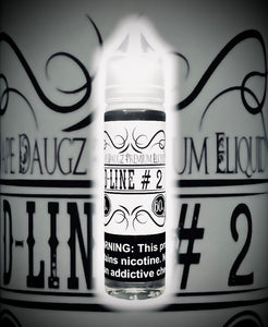 White Label: "D-Line #2" 60ml Blueberry Cheesecake